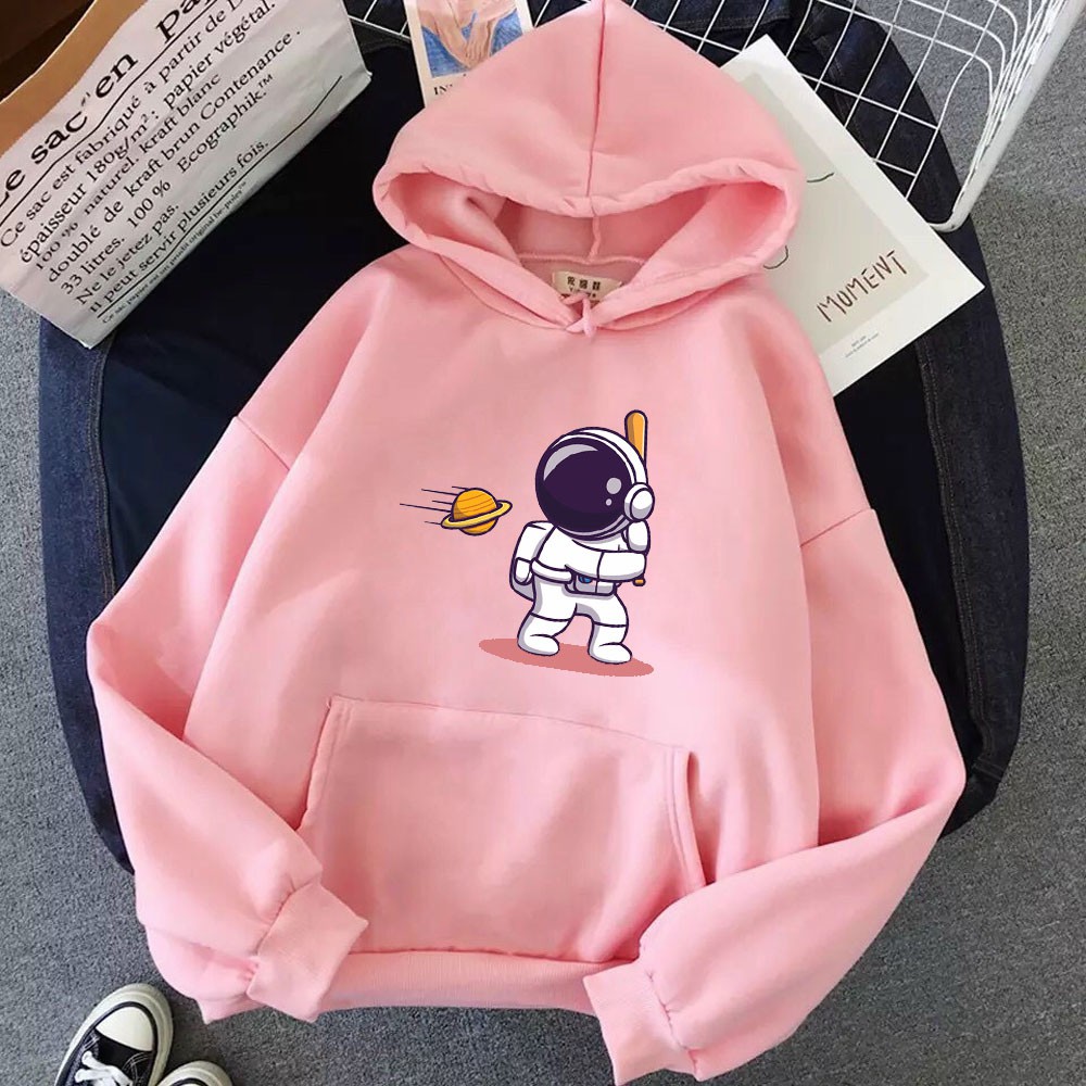 Áo Hoodie nam nữ in hình Phi Hành GIa dễ thương cute, chất nỉ dày dặn, hợp làm áo cặp William - DS156