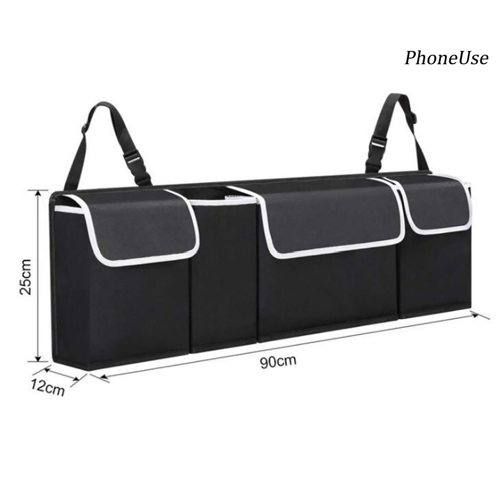 Pu Túi Đựng Đồ Dùng Nhiều Ngăn Treo Sau Ghế Xe Hơi