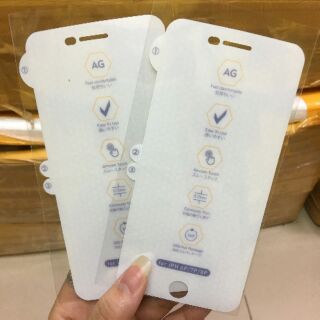 Miếng dán PPF chống vân tay AG cho iPhone 7plus/8plus (mặt trước)