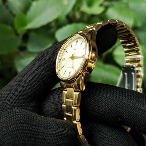 ĐỒNG HỒ NỮ CASIO LTP-V005G-9AUDF DÂY KIM LOẠI SẮC VÀNG KIM