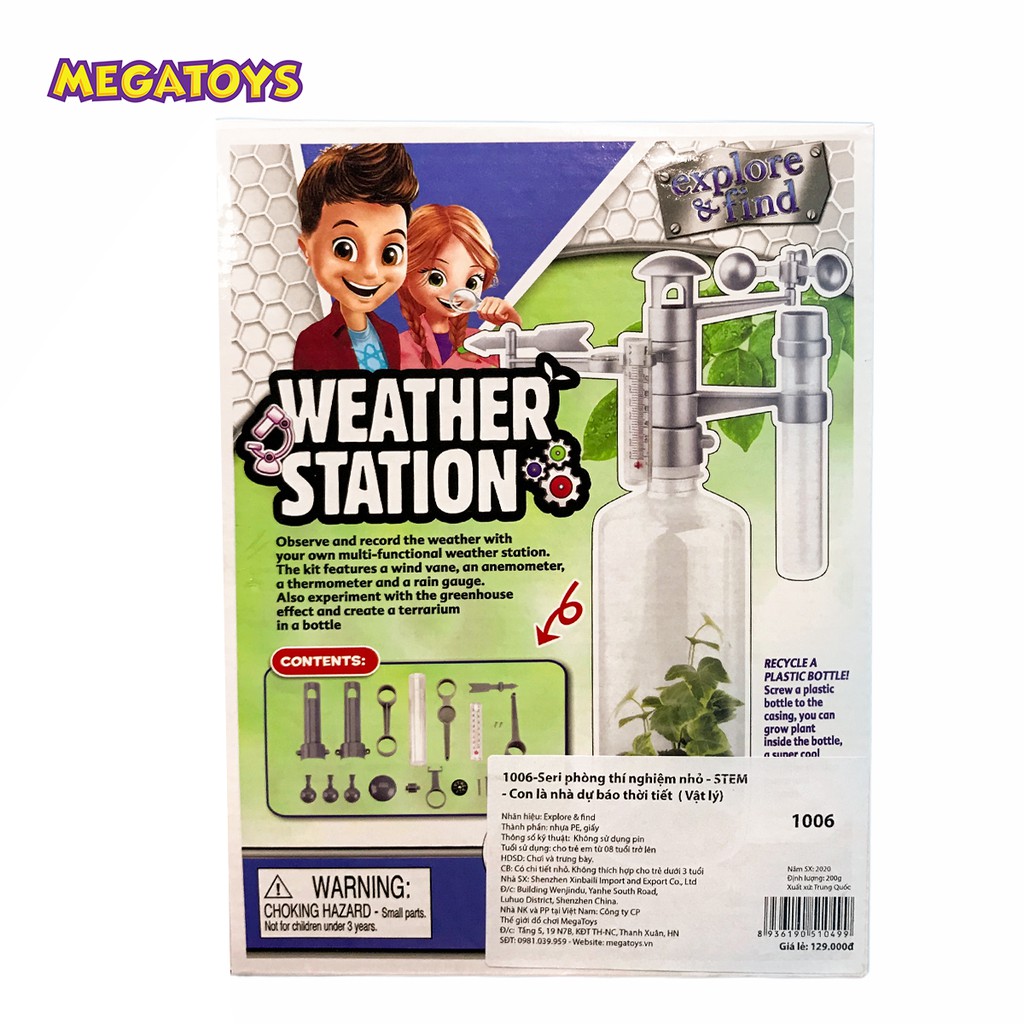 Seri Phòng Thí Nghiệm Nhỏ Explore & Find - Stem - Con Là Nhà Dự Báo Thời Tiết  - 1006