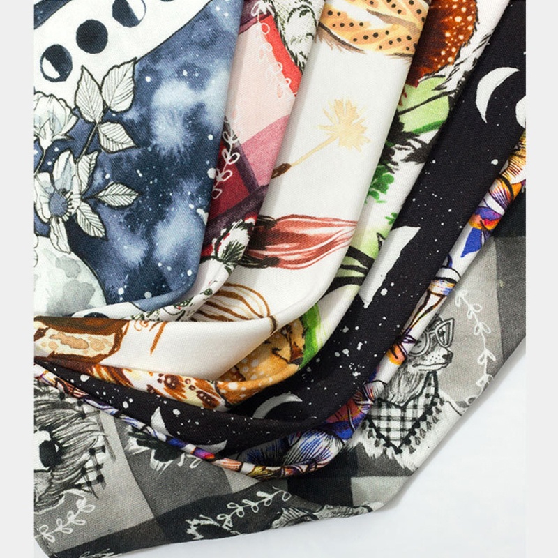 Yếm Ăn Cotton Hình Tam Giác Thấm Hút Tốt Tiện Dụng Cho Bé Sơ Sinh