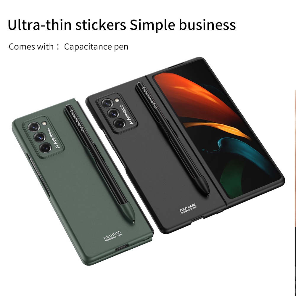 Ốp Điện Thoại Siêu Mỏng Bảo Vệ Toàn Diện Kèm Bút Cho Samsung Galaxy Z FOLD 2