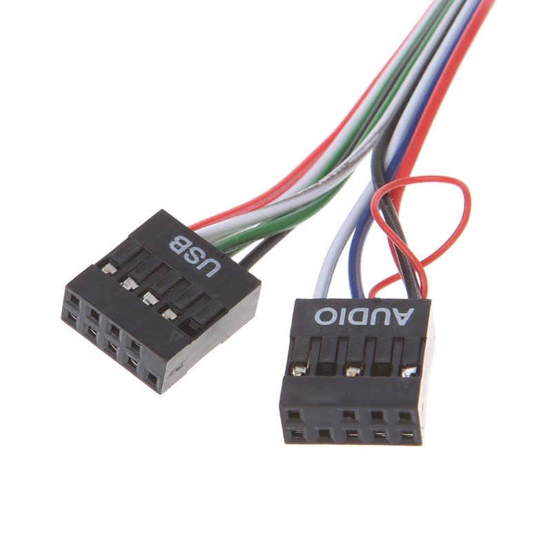 Cáp mic tai nghe cổng âm thanh usb gắn thanh phía trước máy tính pc