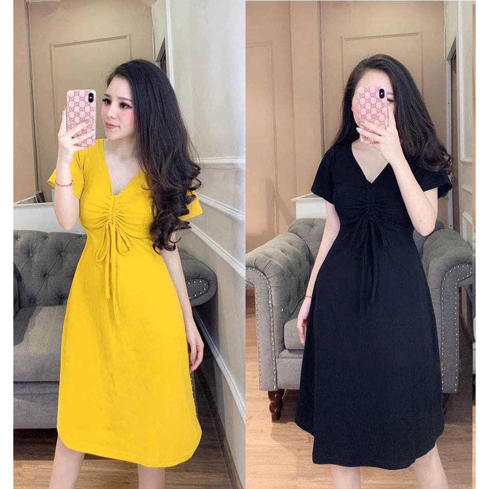 Váy Suông Rút Ngực Siêu Hot_Xưởng May Quang Anh