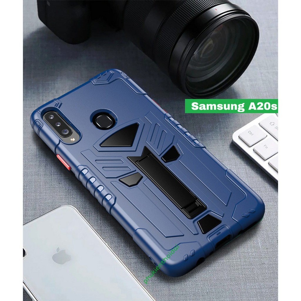 Ốp lưng siêu anh hùng Samsung A20s chống sốc giá đỡ cao cấp