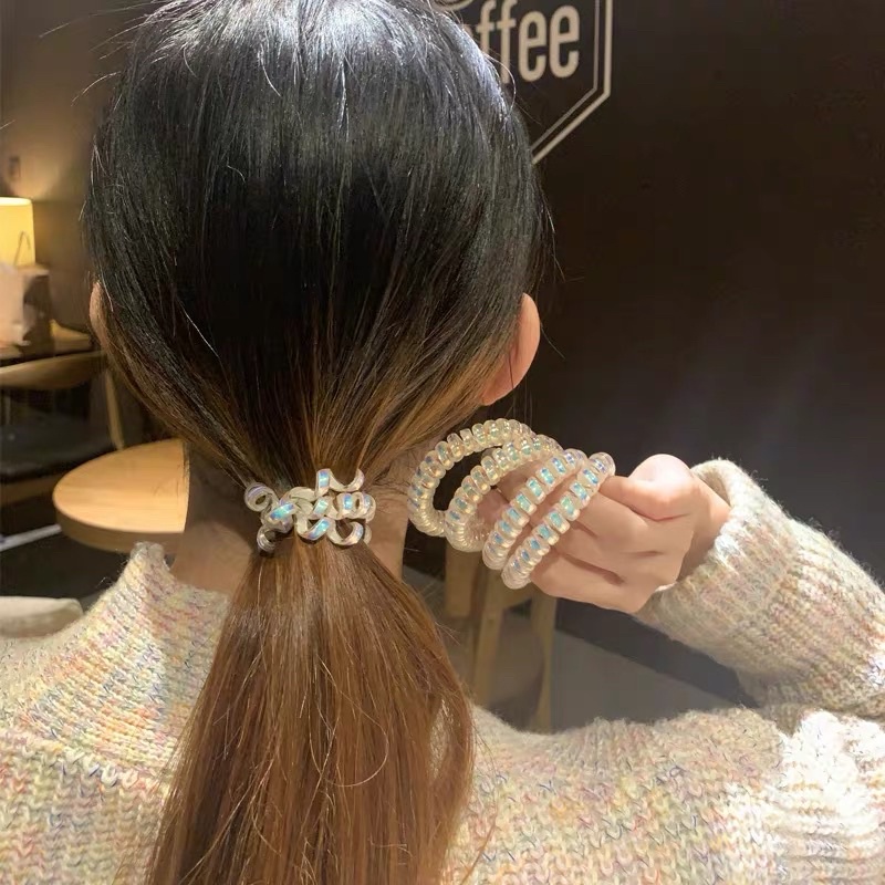 Cột tóc lò xo tuổi thơ nhiều màu dễ thương