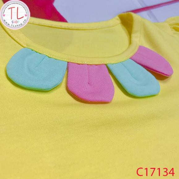 Thời trang trẻ em - Bộ áo quần thun lửng cho bé gái hình  I love cá - Quần áo bé gái - Bộ bé gái