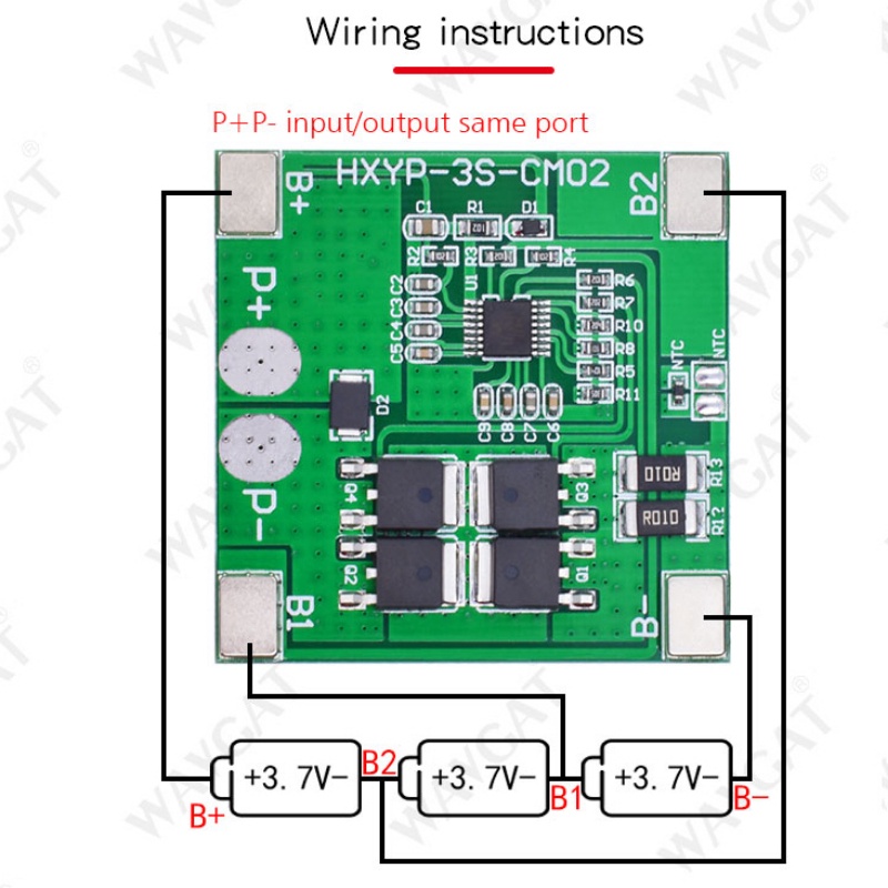 Bo Mạch Bảo Vệ Pin Lithium 14A 20A BMS 3S 11.1V 12V 12.6V 18650