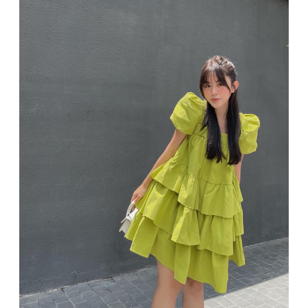 ĐẦM BABYDOLL SUÔNG 3 TẦNG TRẺ TRUNG HATHA KÈM ẢNH THẬT