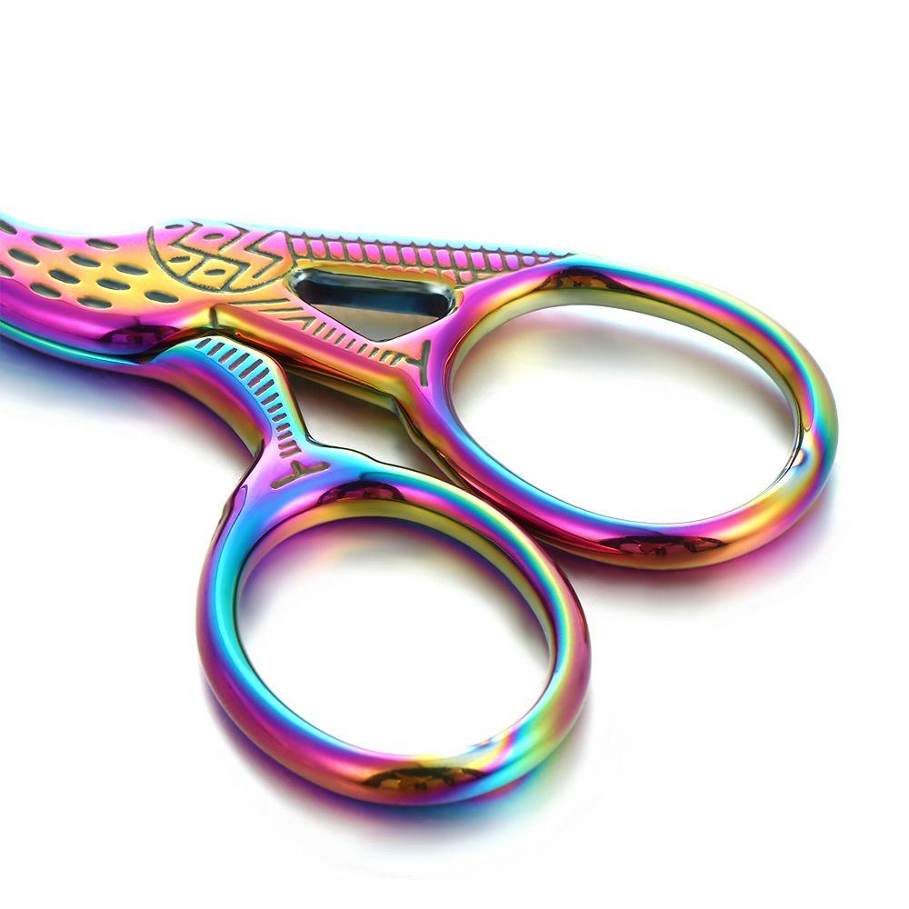 YVE Kéo Thêu Hình Chim Hạc Phong Cách Retro