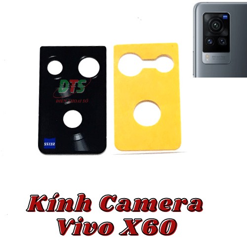 kính camera vivo x60 có sẵn keo dán