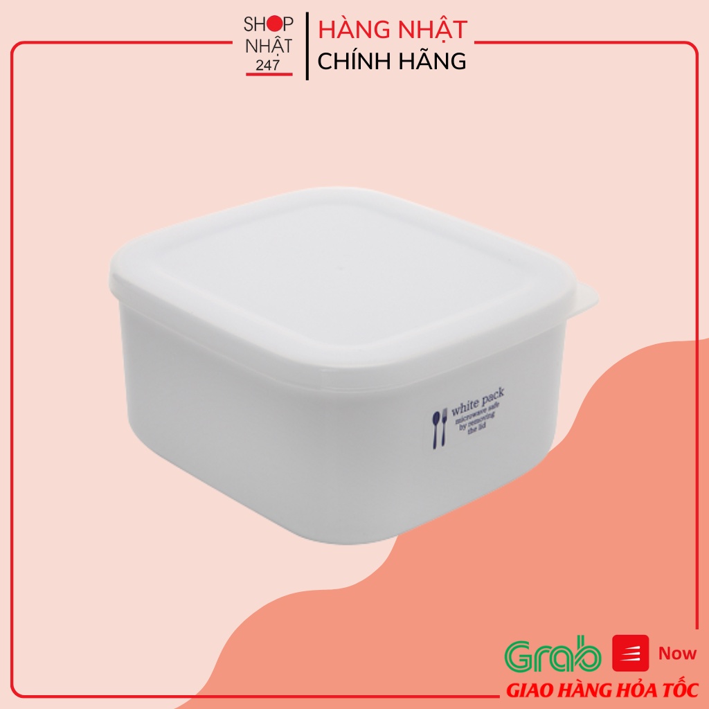 Hộp đựng cơm văn phòng , hộp đựng thực phẩm thức ăn tủ lạnh nhựa PP cao cấp Nakaya 700mL Nhật
