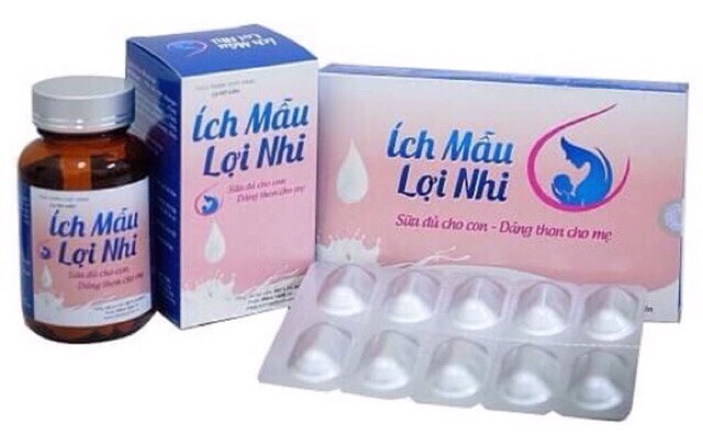 Ích mẫu lợi nhi - tăng số lượng và chất lượng sữa mẹ ( hộp 60 viên )