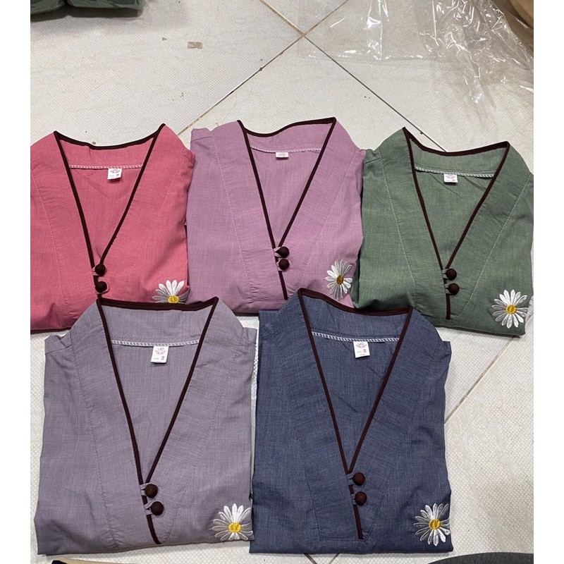 Áo Lam Đi Chùa # BÀ LAI 2 NÚT VẢI KATE &amp; XÔ GIÁ RẺ VÔ ĐỊCH