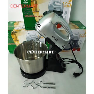 Máy đánh trứng trộn bột cỡ nhỏ có thùng trộn 2 lít -7 tốc độ -  đánh kem làm bánh - dạng để bàn - công suất 100 wat