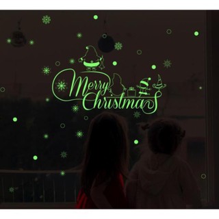 Decal trang trí noel phát sáng trong đêm - Dạ Quang