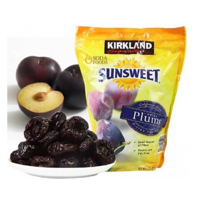 [Date 2021] Quả Mận Sấy Khô Kirkland Sunsweet của Mỹ loại 1.59kg