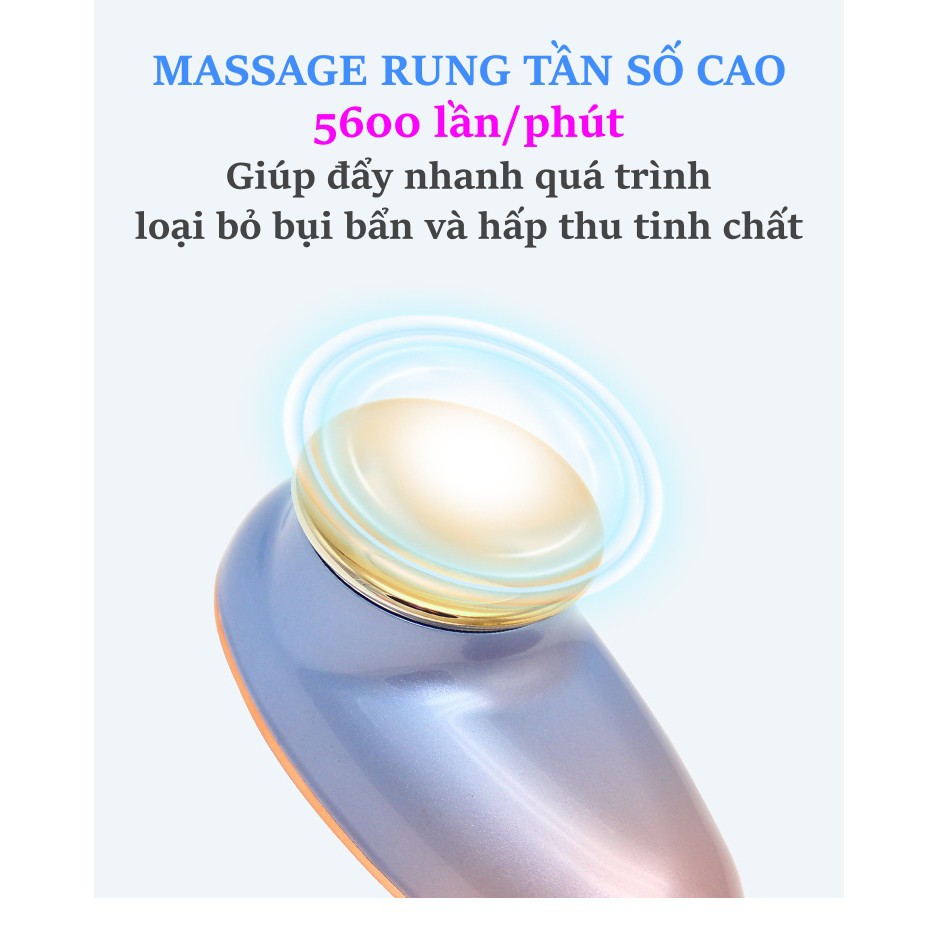 Máy rửa mặt cảm biến massage nhiệt trẻ hóa da cao cấp LSM-622-LingShiman [Nhập khẩu] | BigBuy360 - bigbuy360.vn