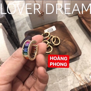 NHẪN NAM/NỮ ĐÍNH ĐÁ NHIỀU MÀU