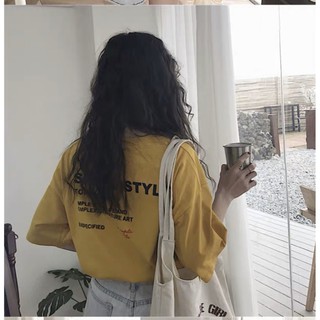 [Hàng order] Áo phông chữ simple style ( kèm ảnh thật)