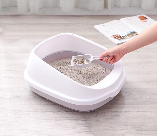 THAU CÁT VỆ SINH NHỎ + KÈM XẺNG CHO MÈO nhỏ