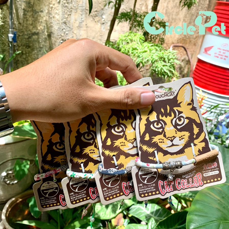 Vòng Cổ Thắt Nút Dành Cho Mèo Touchcat Thời Trang Nhiều Màu Sắc Size 6mm - Circle Pet