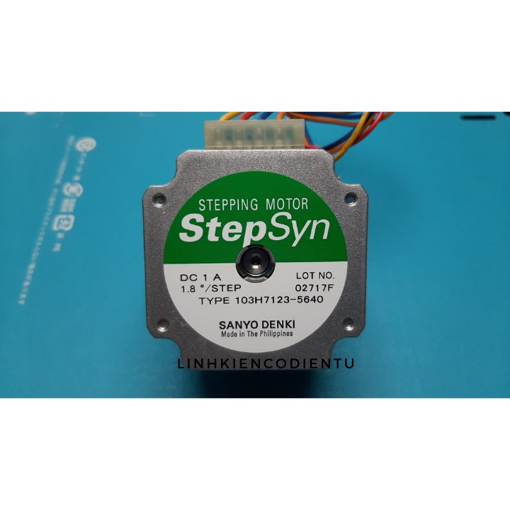 Động cơ bước 2 pha- Motor step 56 dài 54 - Sanyo Denki mới
