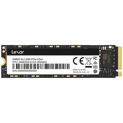 Ổ cứng SSD M2 PCIe Lexar NM620 256GB 512GB NVMe 2280 Gen 3x4- Bảo hành 3 năm