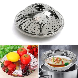 VỈ HẤP INOX 304 ĐA NĂNG - LOẠI XỊN DÀY, HẤP XÔI, THỨC ĂN, kiểu hoa sen dễ dàng điều chỉnh kích thước.
