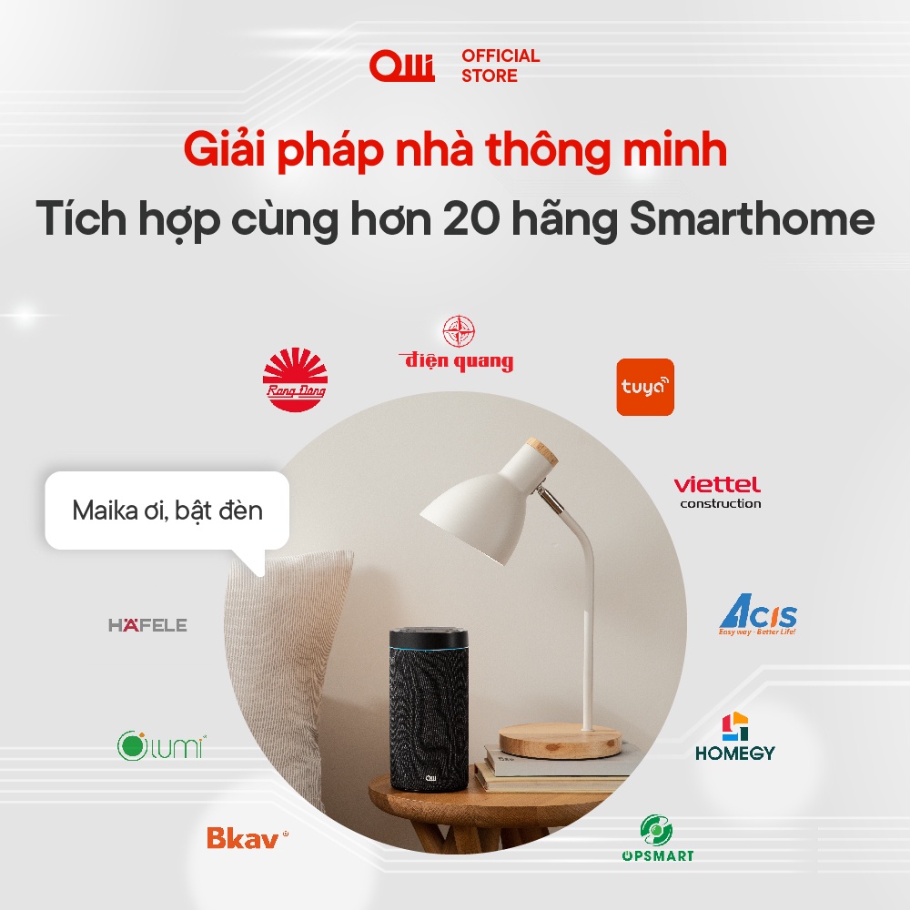 Loa thông minh OLLI MAIKA màu Đen Nguyên Bản MK100B