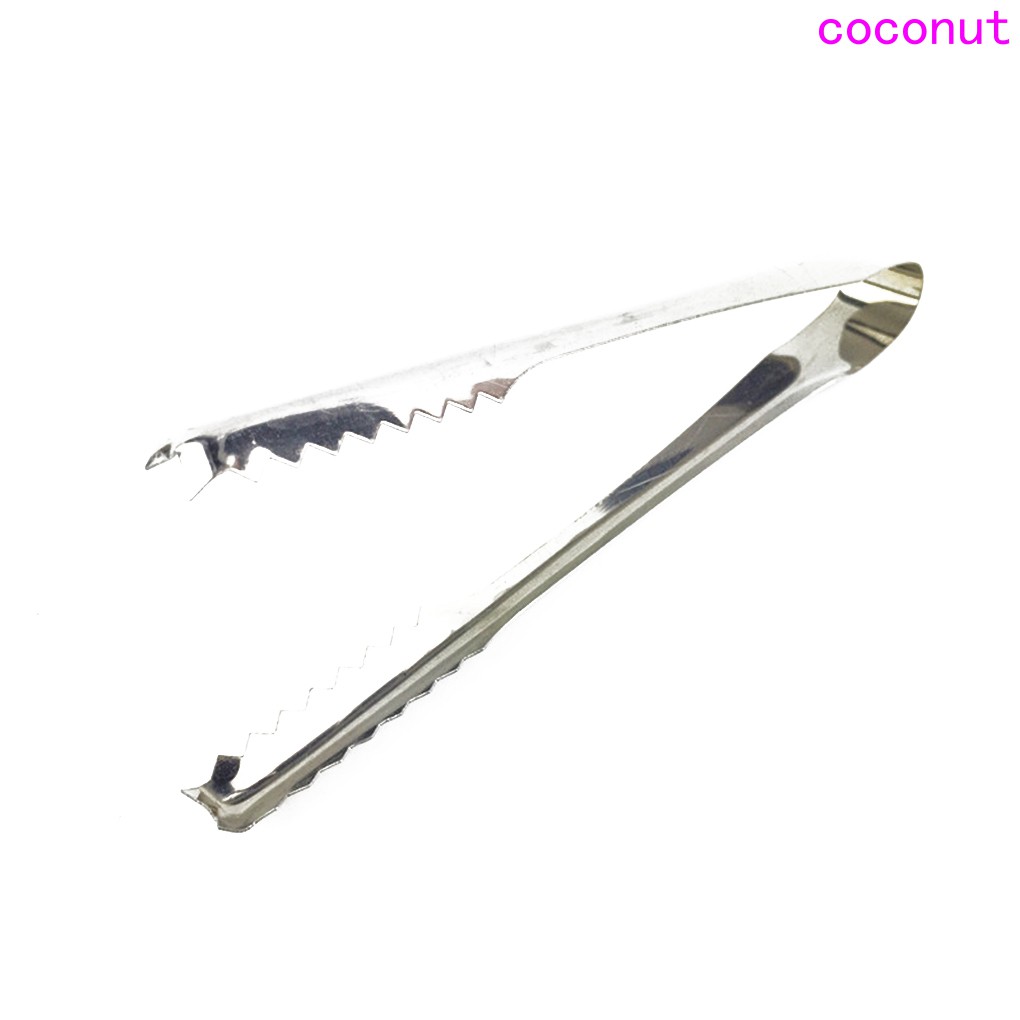 Stainless Steel Tongs Barbecue Clip Bread Food Ice Clamp Bar Kitchen Gadgets Bar Supplies