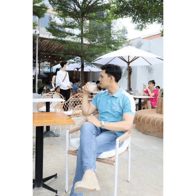 Áo Thun Nam Polo Cổ Bẻ Chất Cotton Mềm Co Giãn Tốt Đủ Size Phối Vai Mặc Đẹp Lịch Lãm NEW UNISEX