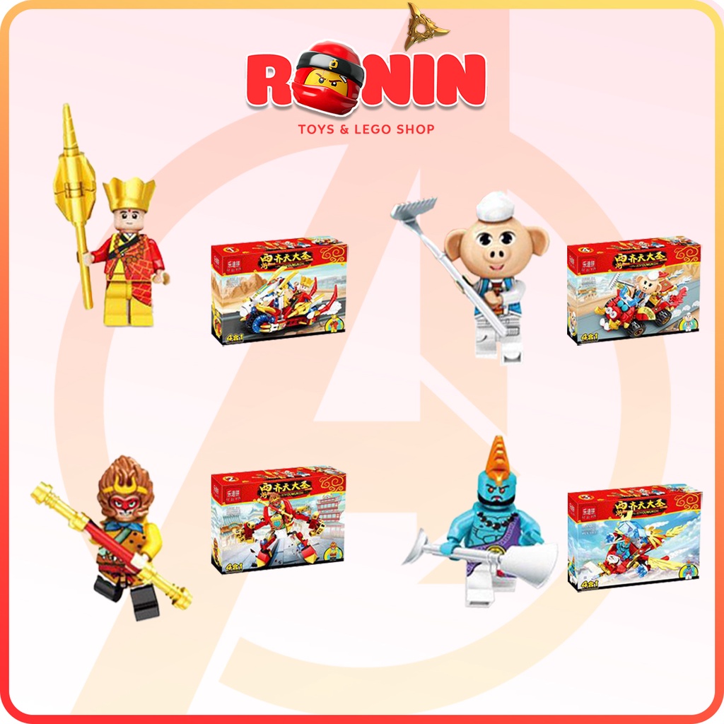 Bộ Đồ Chơi Lắp Ráp Mô Hình Tôn Ngộ Không 4in1