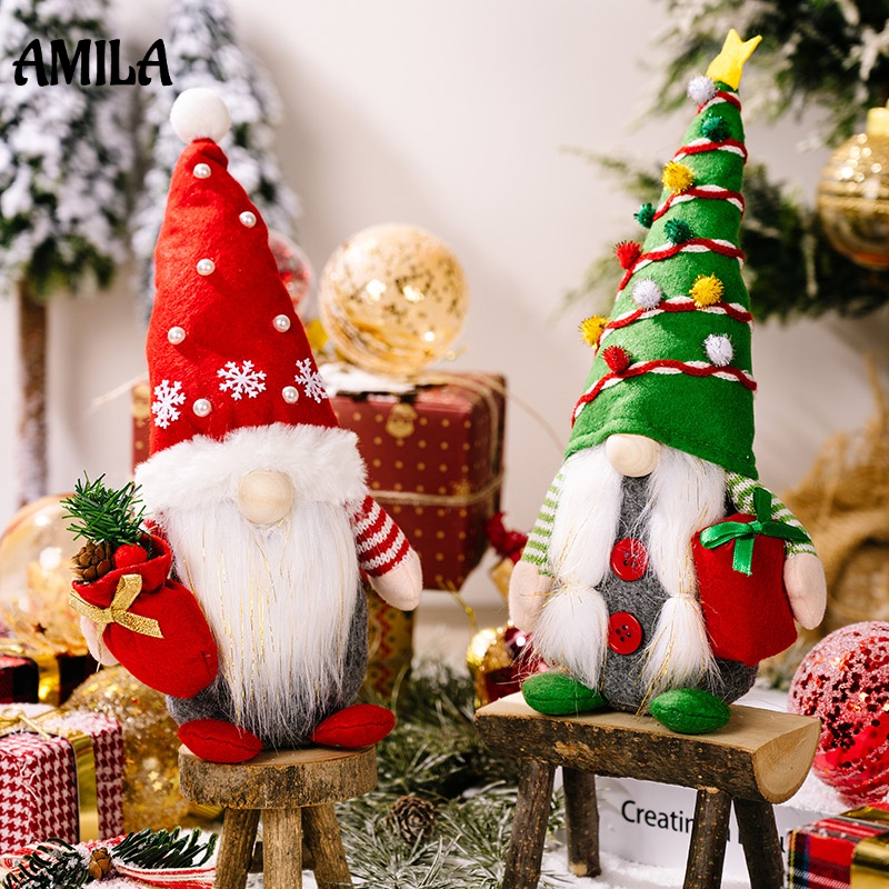 Búp bê AMILA hình ông già Noel che mặt phong cách Bắc Âu