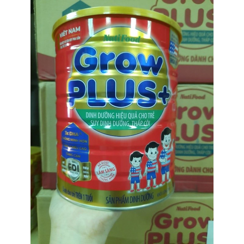 Free ship  Sữa Bột  Grow Plus (dành cho trẻ suy dinh dưỡng) (đỏ) 1,5KG NutiFood date 2022 HÀNG MỚI