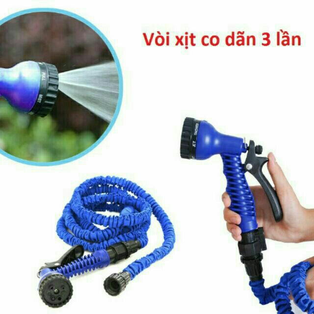 VÒI XỊT GIÃN NỠ THÔNG MINH 15m(tưới cây, tưới vườn, rửa xe...) (hàng loại 1)
