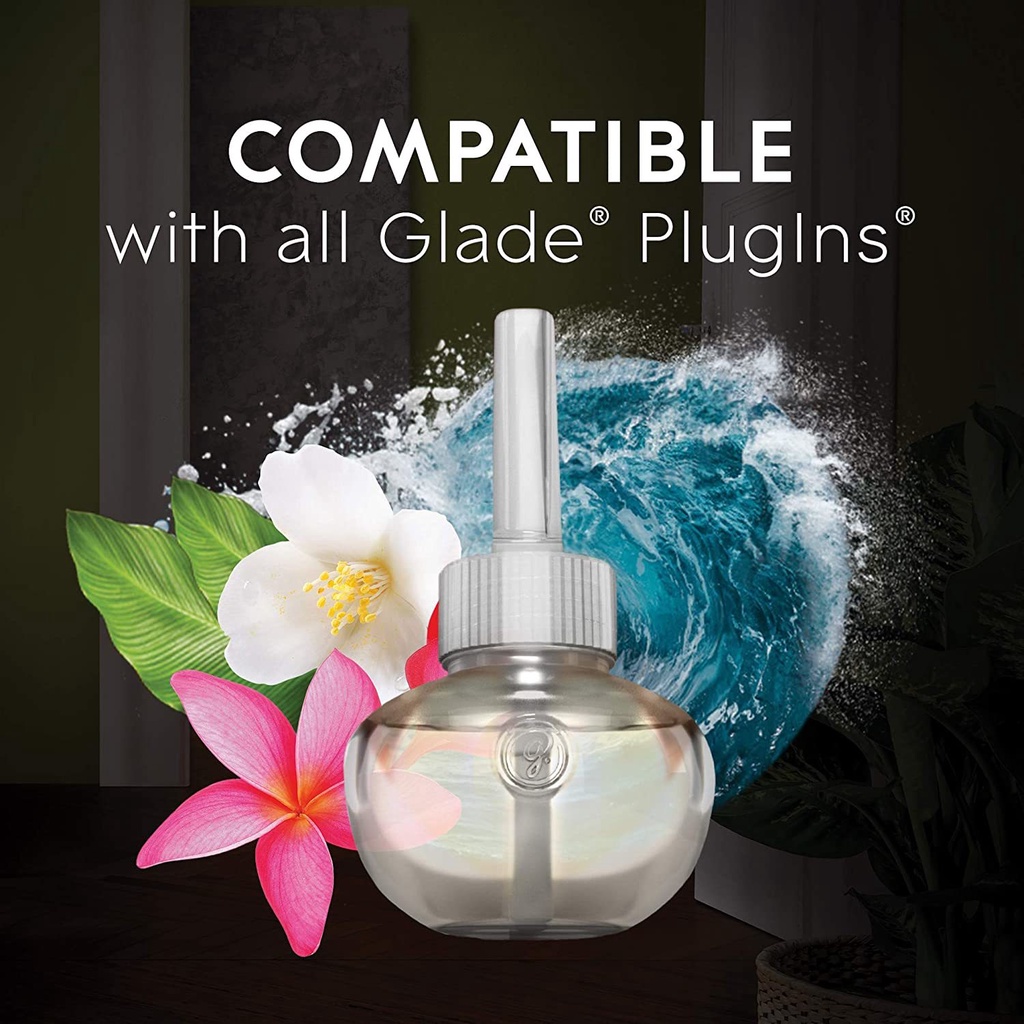 [Hàng Mỹ] Bộ xông nóng tính dầu Glade Plus Plugin mẫu mới 2022 thông minh bán chạy số 1 ở Mỹ (Điện 110 volt)