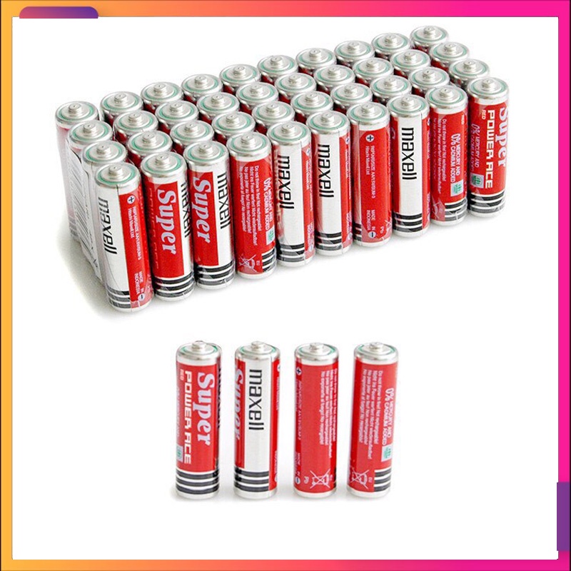 Pin tiểu Maxell AA loại 1,5V dùng cho đồ chơi, vỉ 4 viên