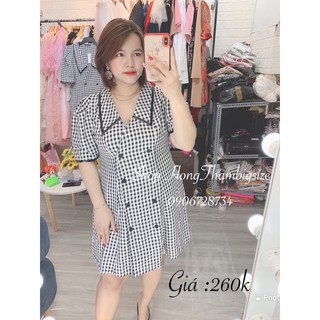 Đầm vest  caro bigsize
