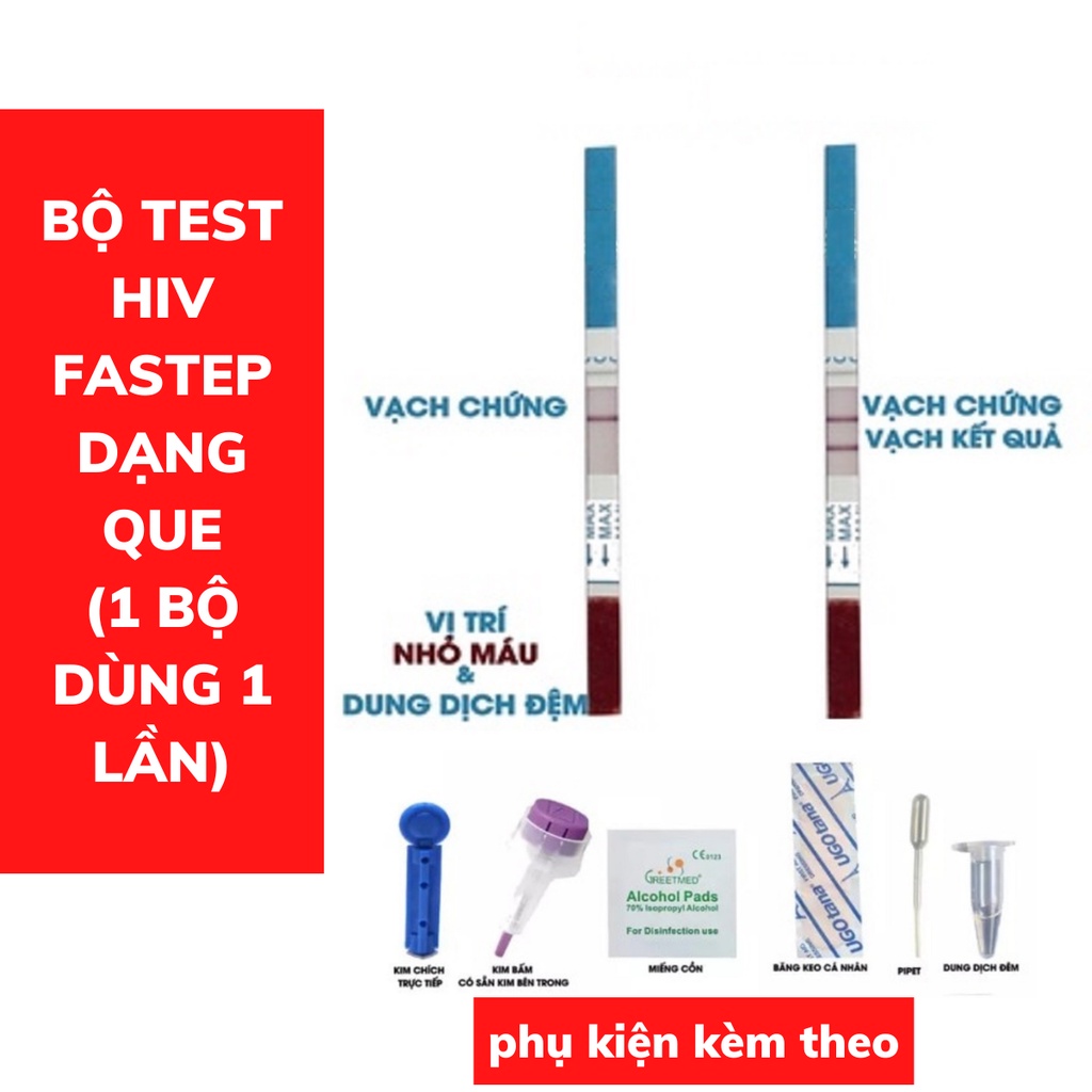 Xét nghiệm HIV nhanh tại nhà FASTEP từ USA dễ làm, chính xác, bảo mật thông tin, giá rẻ - Test HIV tại nhà