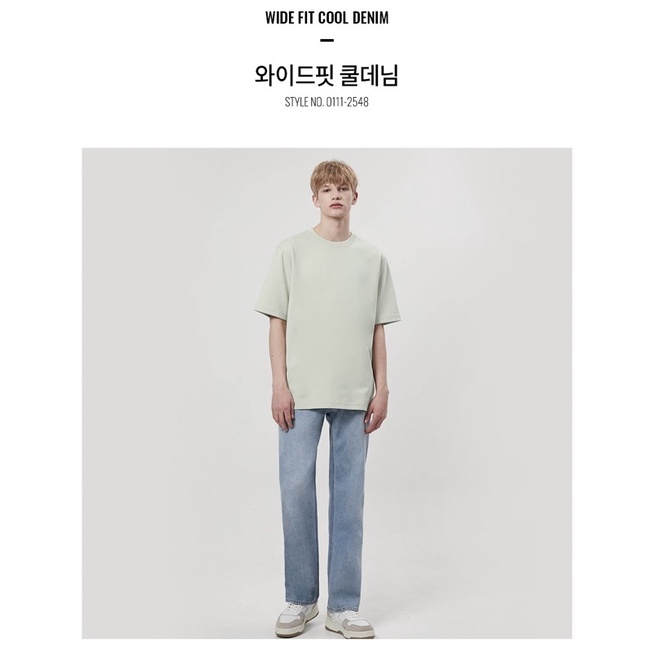 Quần jeans Gior dáng suông rộng Hàn Quốc chính hãng