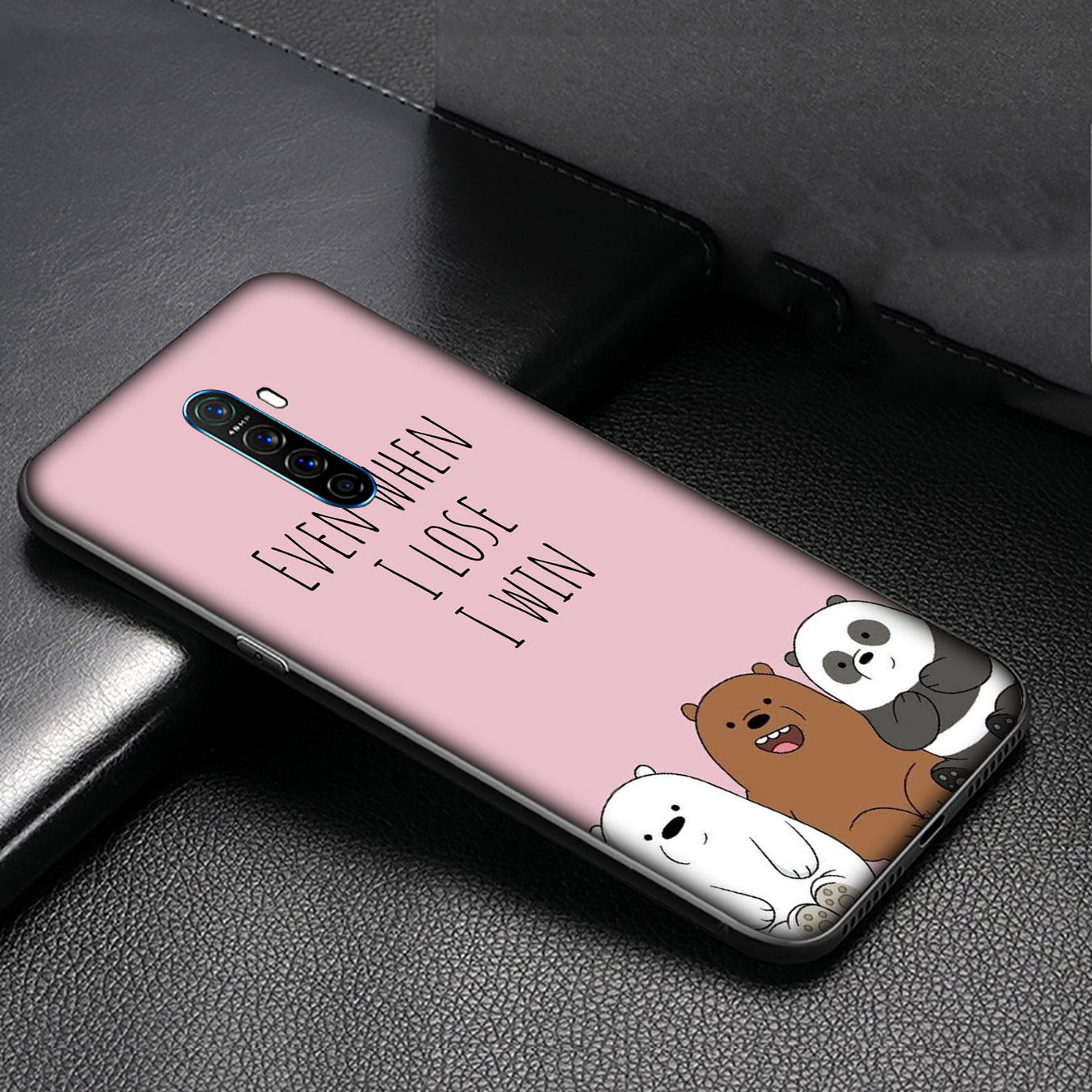 Ốp điện thoại silicon hình We Bare Bear cho Samsung Galaxy Note 20 Ultra Note 10 Plus Lite 8 9 S7 Edge M27