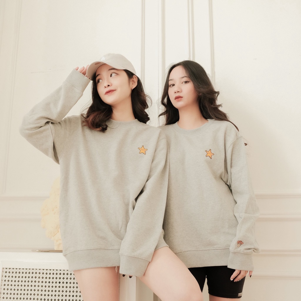 Áo Sweater Spao Nỉ Thêu Hình Đáng Yêu Phong Cách Hàn Quốc Nhiều Màu | BigBuy360 - bigbuy360.vn