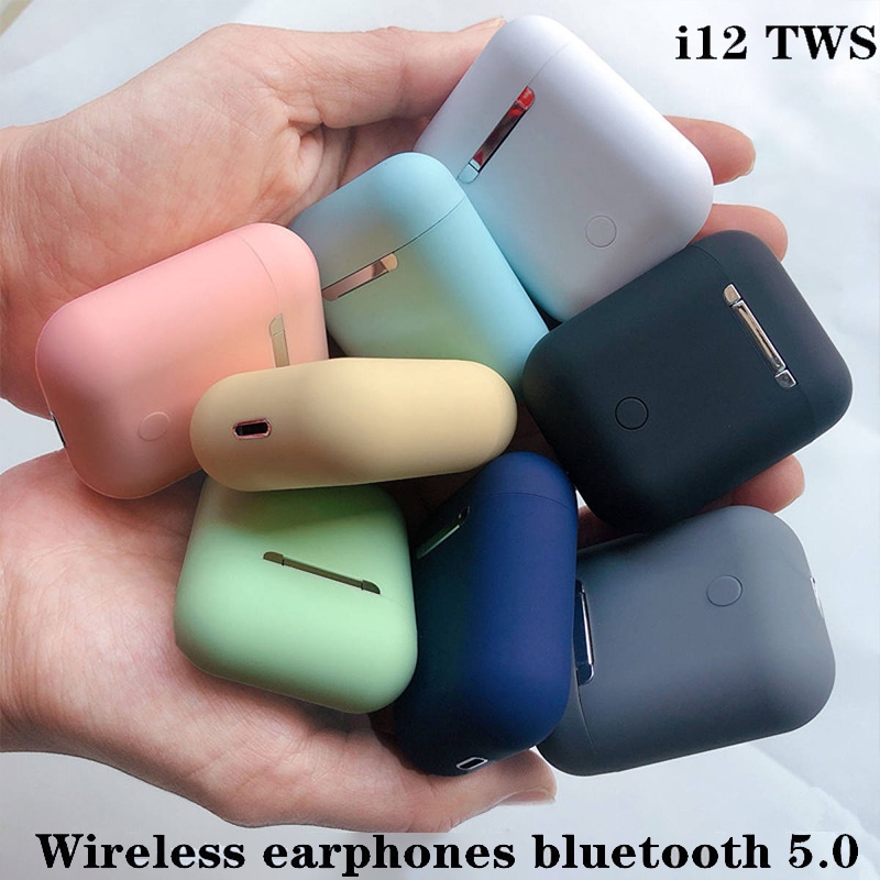 i12 TWS Bluetooth 5.0 Earphone with Mic for iOS/Android