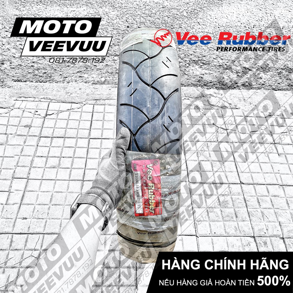 Lốp vỏ xe máy Vee Rubber 110/80-18 TL VRM294 (Lốp không ruột VeeRubber)