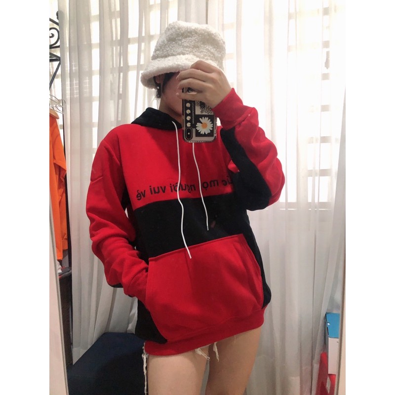 Áo hoodie nỉ unisex form rộng WIND Chúc Mọi Người Vui Vẻ, áo hoodie ullzang WIND | BigBuy360 - bigbuy360.vn