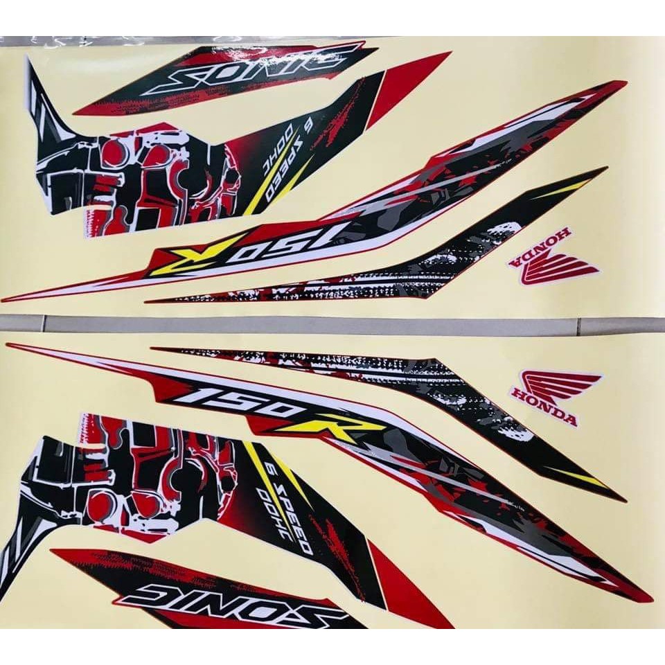 Tem Uv ép nhiệt sonic trắng đỏ 2015