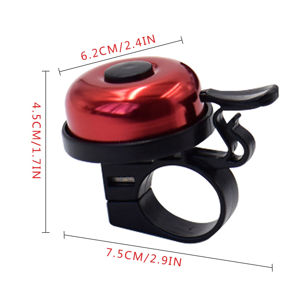 [double]2pcs Bike Bell Handlebar Loud Sound Siren Mountain Road Cycling Aluminum Alloy Alarm Ring Bicycle Accessory