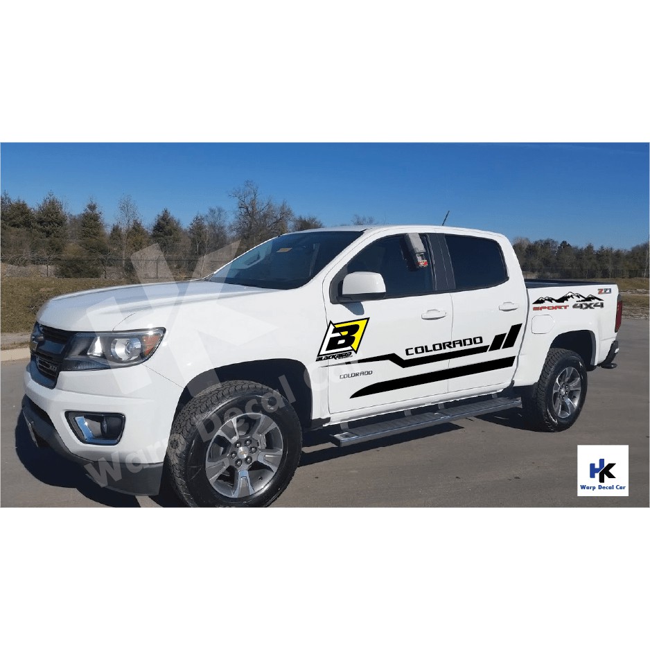 Tem xe Colorado phong cách thể thao- decal Colorado